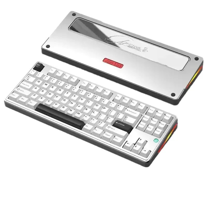 Pmo Aurora 80 Customizable Mechanical Keyboard Aluminum Wired Bluetooth 2.4g Gaming Keyboard Controller 87 Keys