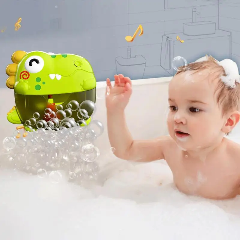 Light-up Bath Toys Dinosaur Bath Toys With Lights & Sounds Bubble Bath Toy Kids Bath Toys Soft And Flexible For Children Boys