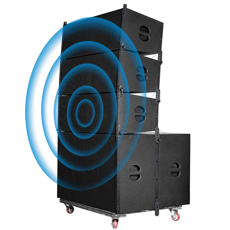 Professional Dual 12 Inch Line Array Speakers For Outdoor Church Show Stage Wedding 12 Inch High Power Line Array Speaker System