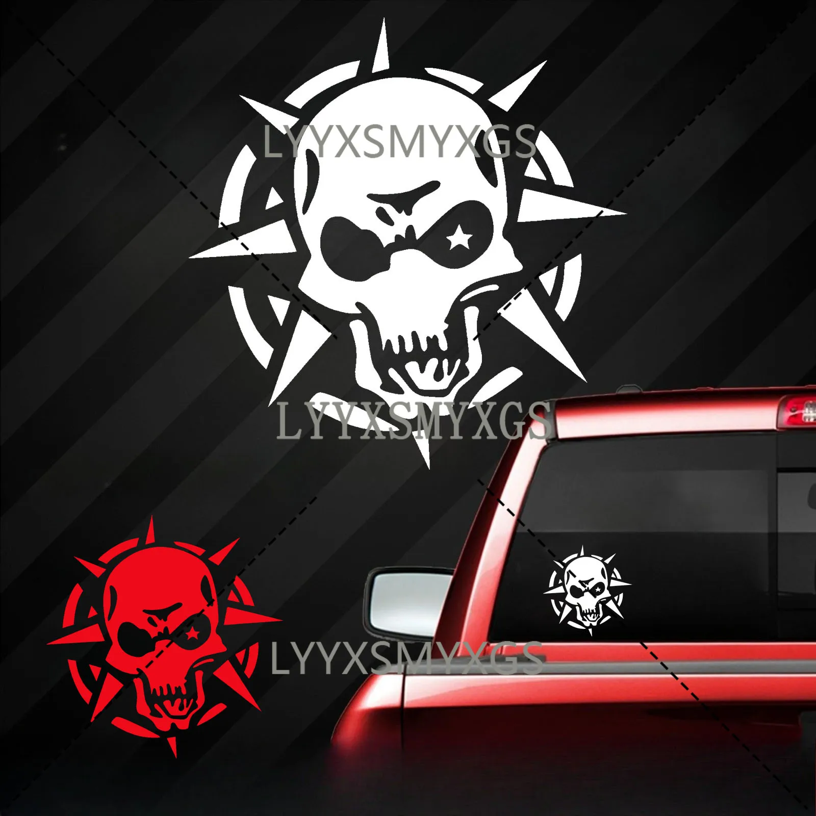 Personality and Creativity Skulls Ghost Rider Car Stickers Waterproof Sunscreen Vinyl Decal PVC Wholesale Car Decoration