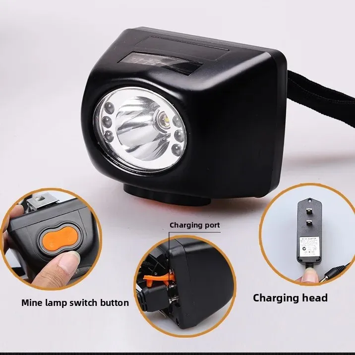 2026 Industrial LED Head Light With Power Digital Display Long Lasting Rechargeable Lamp For Underground Mine Work