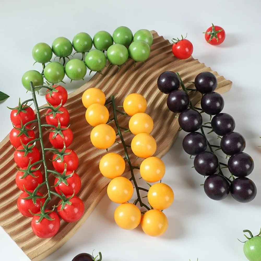 

Foam Artificial Tomatoes String Lifelike Hanging Simulation Tomatoes Model Handicrafts Farmhouse Fake Fruit Props