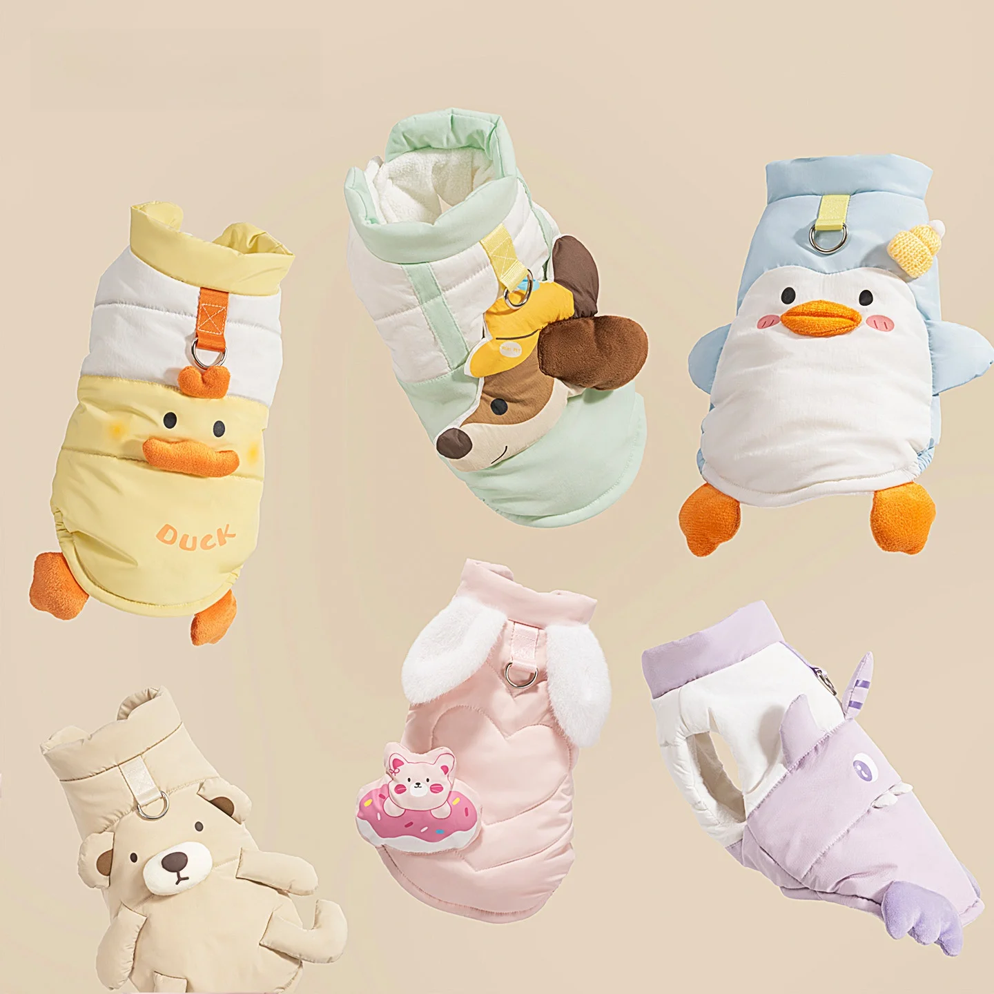 Thiened Cotton Dog Clothes Winter Warm Pet Small Dog Bichon Teddy Schnauzer Fce Lined Winter Coat Miki Pad Casual Sle