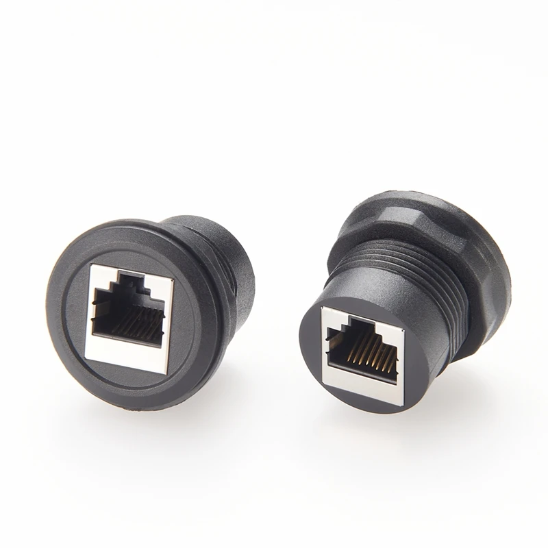 2 Pcs Ethernet Coupler Female To Female,1000Mbps RJ45 Inline Coupler Connector Ethernet Extender For Cat8,Cat7,Cat6