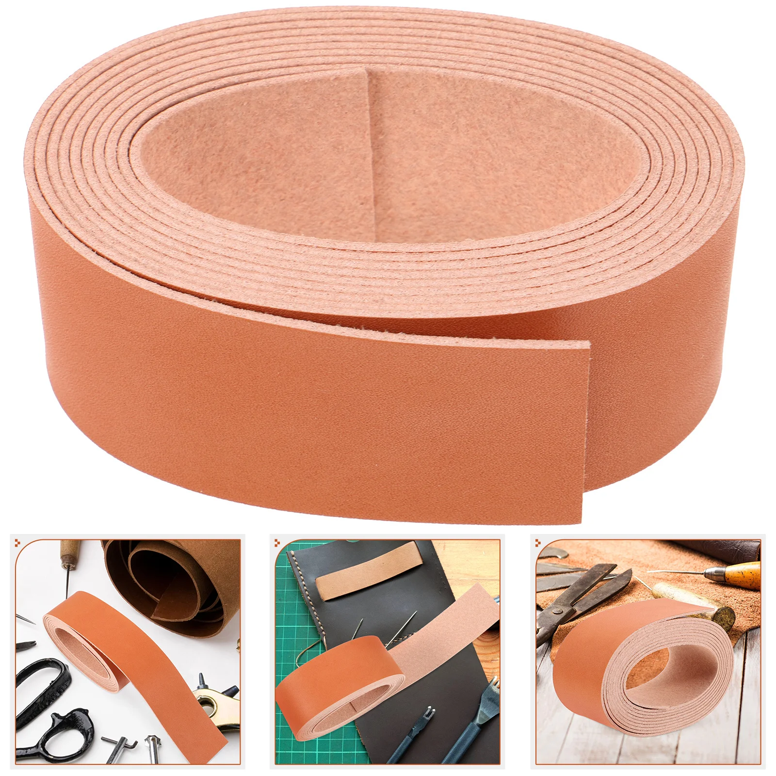 

1 Roll Strip Craft Soft Durable Breathable Perfect for DIY Crafts Watchband Bag Shoulder Strap Pet Collar