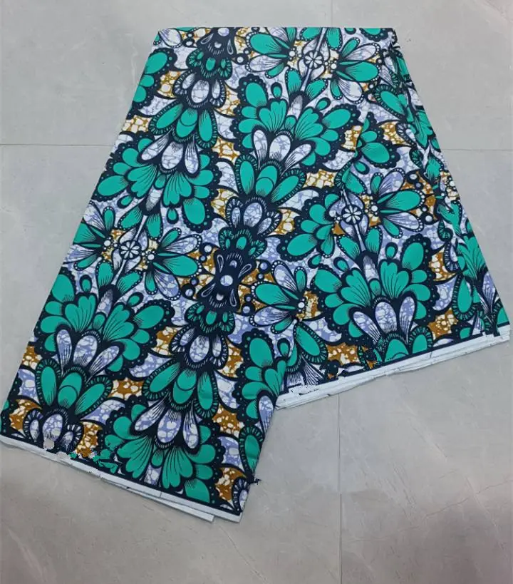 Guaranteed 100% Cotton Wrapper Loincloth 6yards Soft Real Dutch Hollandais Original Pagne Africa Dress Real Wax Fabric