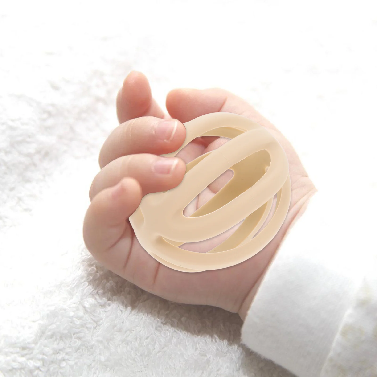 

Baby Grasping Ball Silicone Sensory Development Educational Plaything for Toddlers Motor Skills Hand Grip Chewable Ball Toy