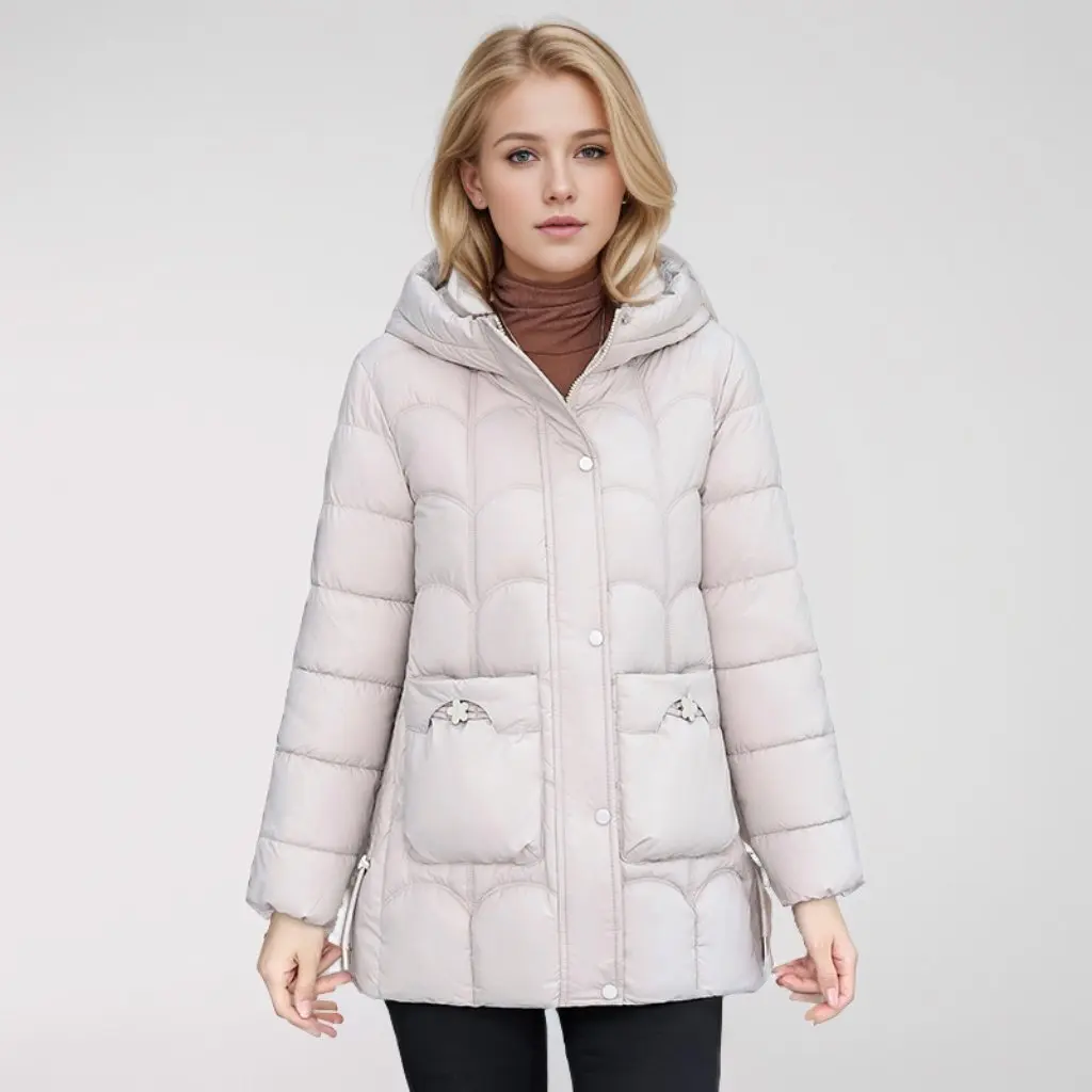 

Women's Mid-Length Cotton-Padded Coat Winter Jacket Lightweight down High-End Fashion New Style