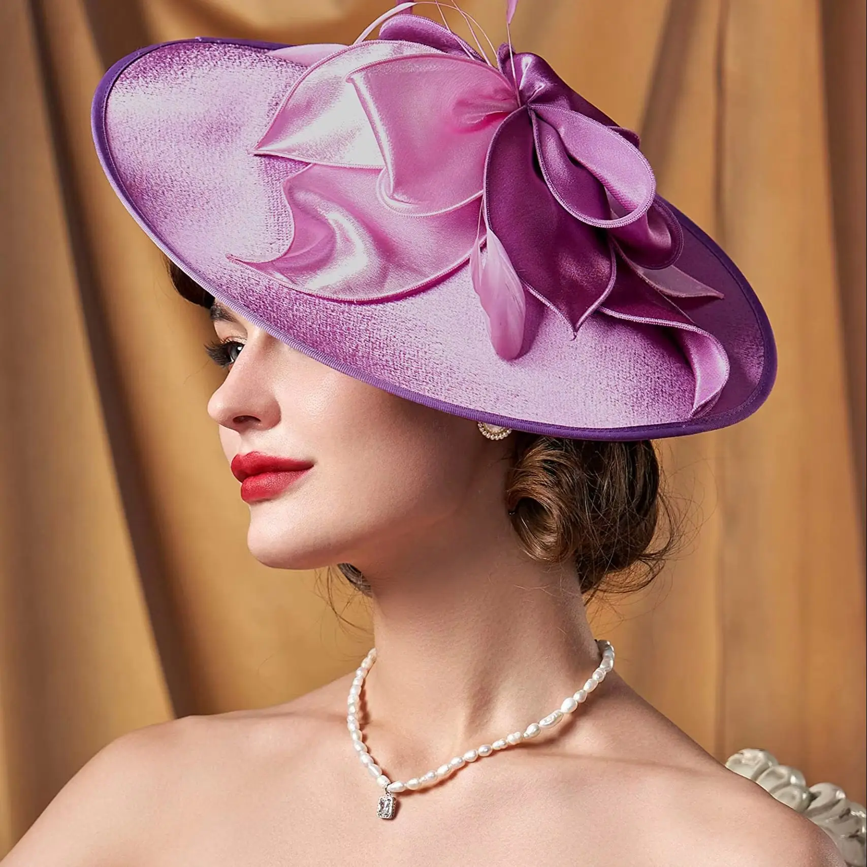 Fashion Fascinators Unique Christmas Hair Accessories Multicolour Kentucky Derby Hats Tea Party Wedding Hat Female Women Ladies