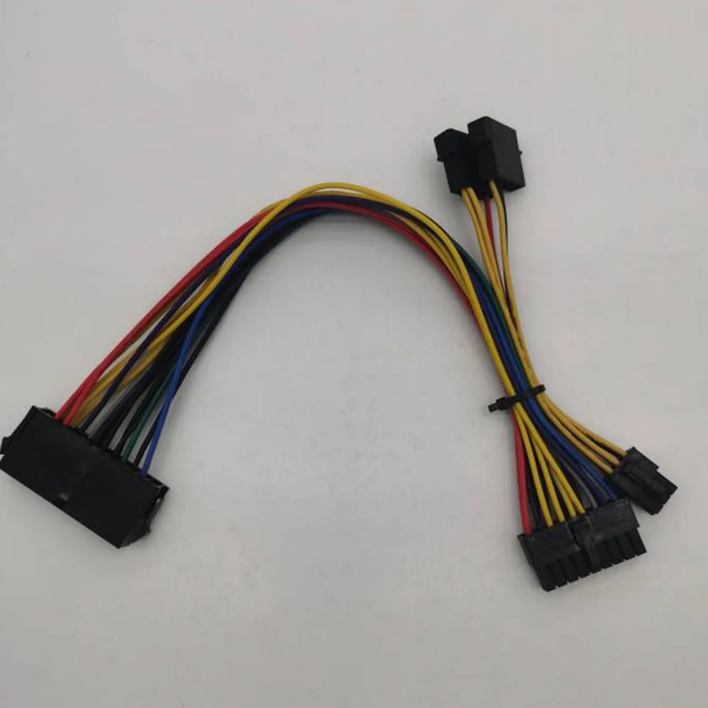 ATX 24Pin to 18Pin & Dual IDE Molex to 6Pin Converter Adapter Power Cable Cord for HP Z600 Workstation Motherboard 18AWG