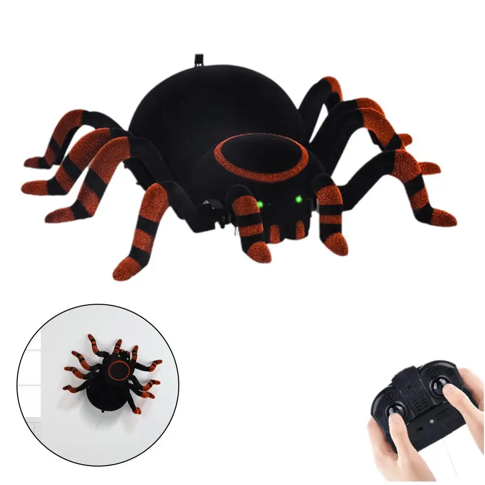 لعبة تسلق الجدار العنكبوتي بجهاز التحكم عن بعد، وضع مزدوج، روبوت الزحف على الحائط والأرض، لعبة حيوانات بيونية واقعية للأطفال والأولاد، هدايا