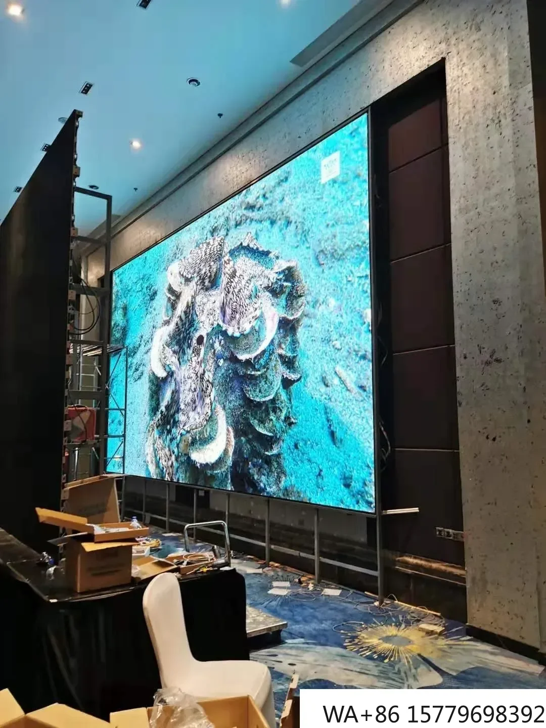 Indoor P1.25/P1.538 LED Display Front Maintenance Full Color Wall Mount Fixed Screen
