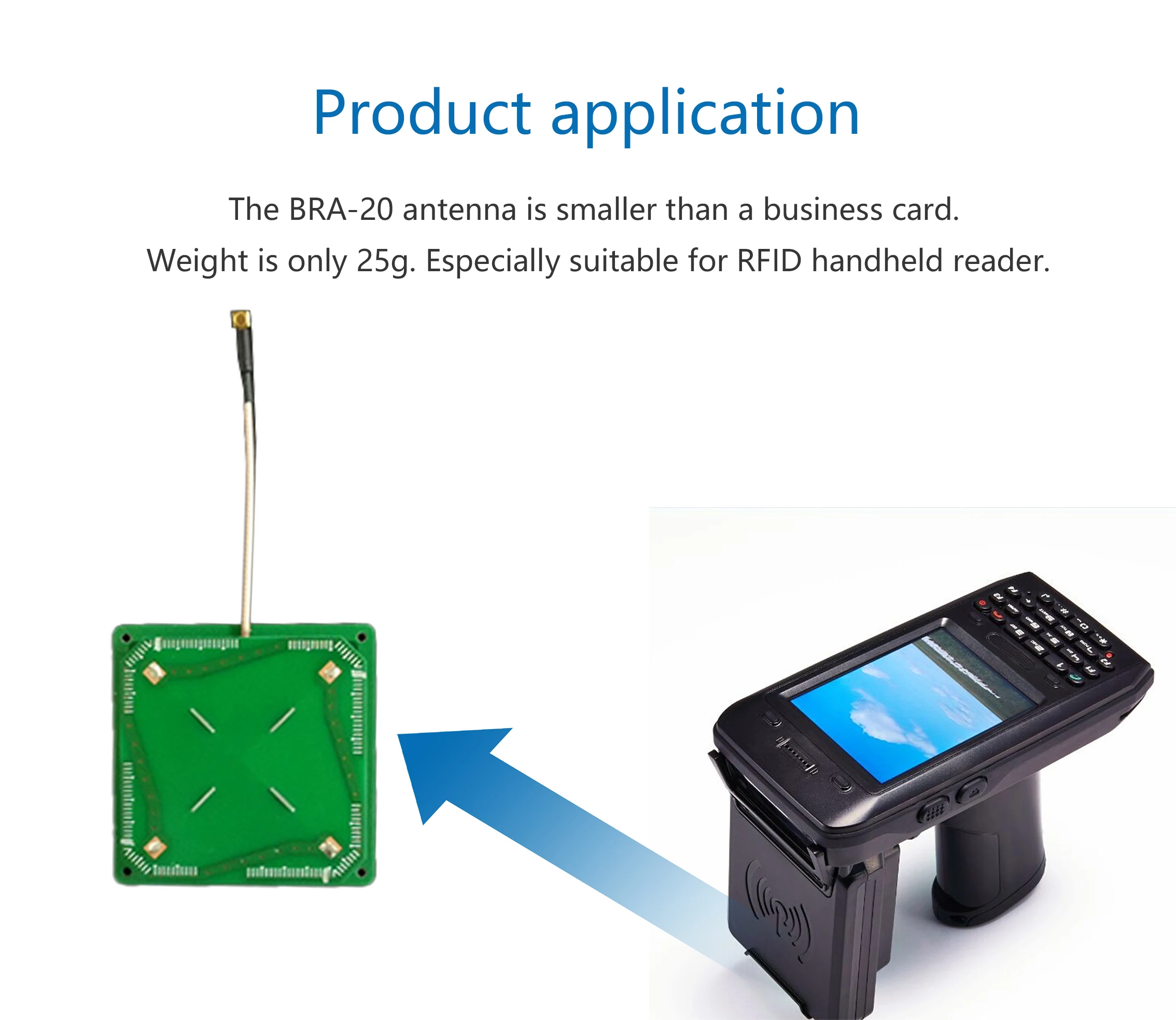 Portable BRD-C03 Module Long Reading Distance ISO 18000-6C UHF RFID Reader Writer for Asset Inventory Checking