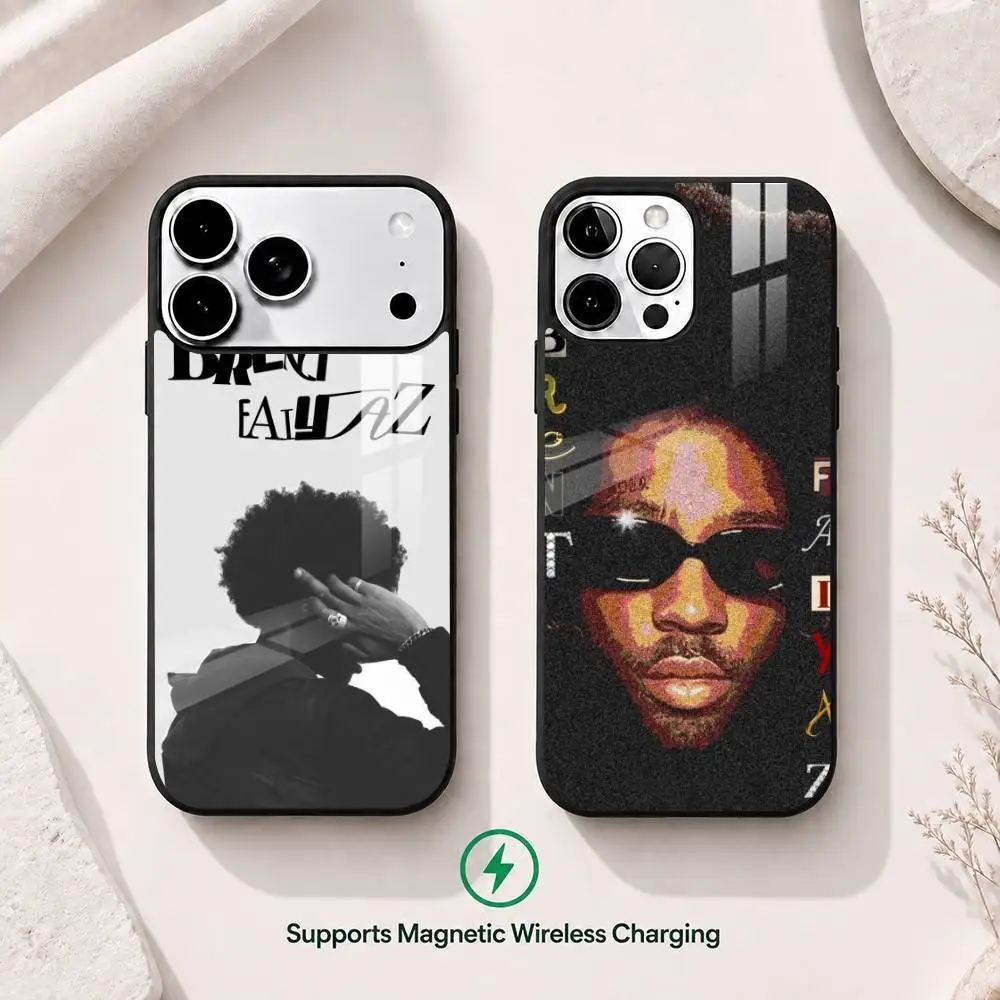 

Singer B-Brent Faiyaz Gift Phone Case For iPhone17,16,15,14,13,12,11 Plus,Pro Supports Magnetic Wireless Charging