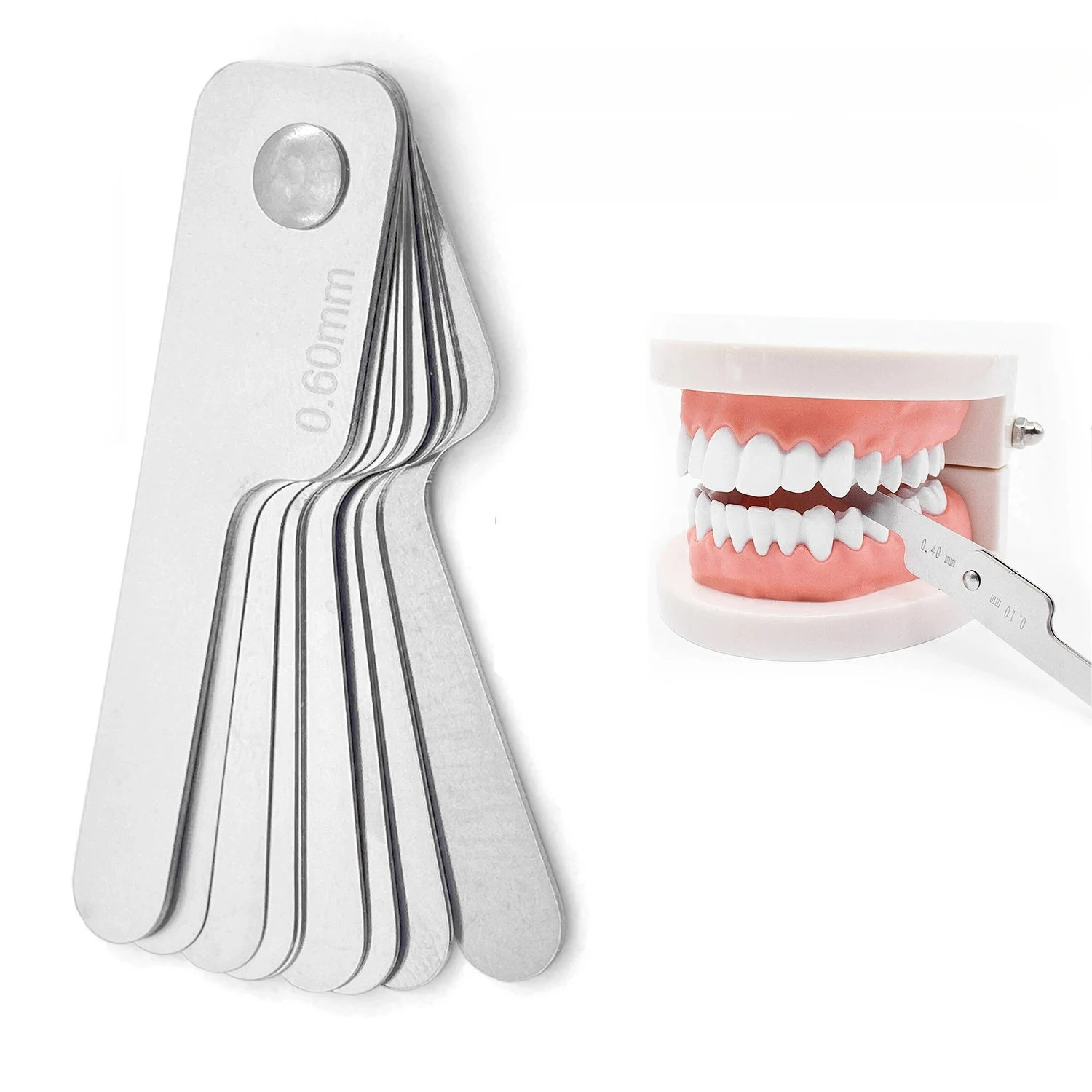9-piece Laboratory Full Mouth Gap Measurement Tool Repeatedly Using IPR System Stainless Steel Orthodontic Instruments Tools s