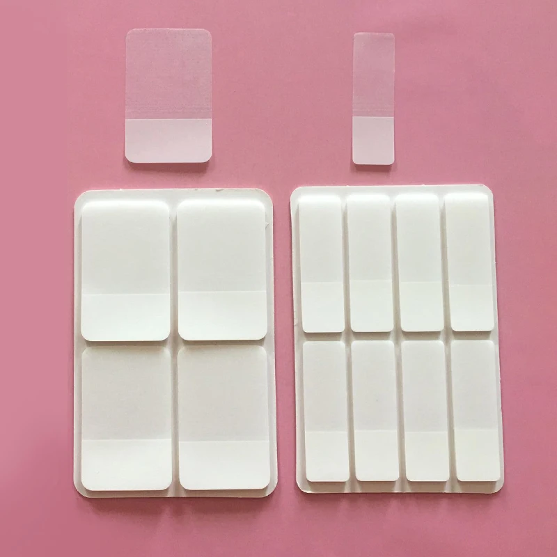 Pegatinas de índice de color blanco puro para manualidades, pegatinas de etiquetas transparentes, notas adhesivas simples esmeriladas, material escolar y de oficina, 80/160 páginas