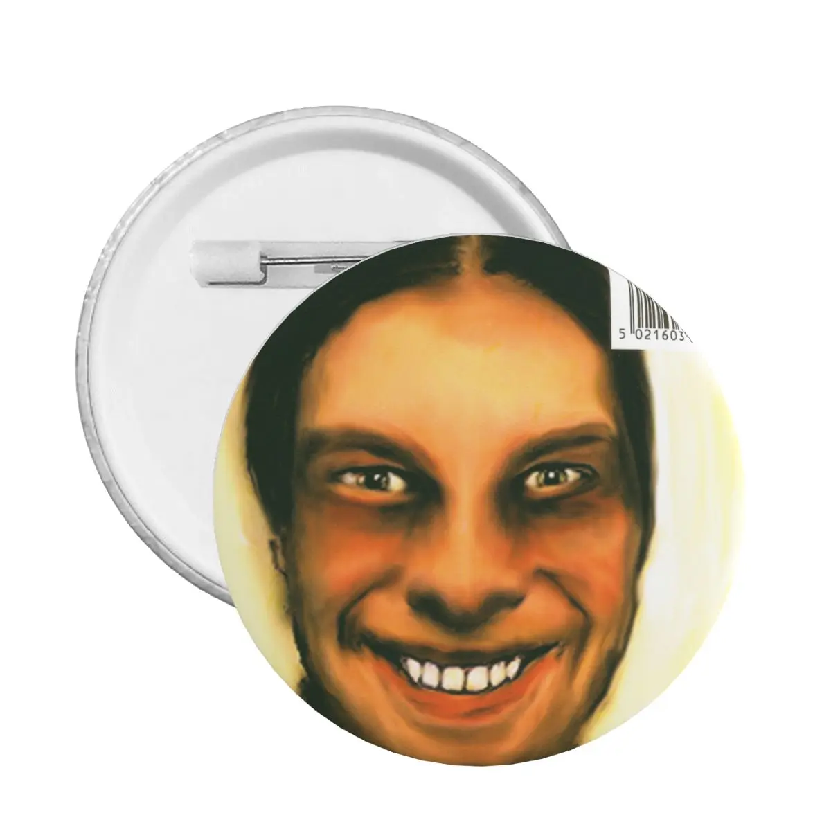 Customize Aphex Twin Button Pin for Hats British Electronic Music Artist Badges Brooch Pinback Gift