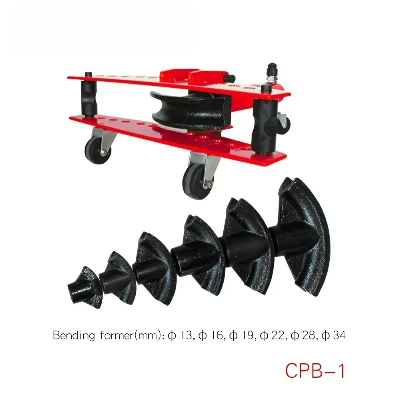 Электрический гидравлический гибочный станок для медных труб CPB-1 10T с 6 формами, набор инструментов для гибки труб, разделенный тип без насоса