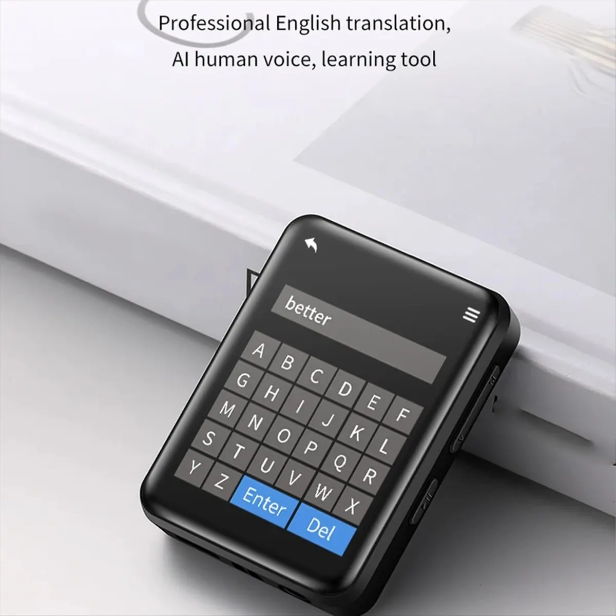 Goodprice Bluetooth 5.0 MP3 Player Full Touch Screen Student Walkman Hifi Sport Music Player Mp4 Video Player Built in Speaker,A