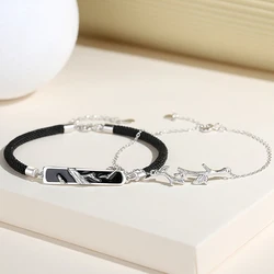 NEW European Fashion Spring Trees 925 Sterling Silver Couple Bracelet For Women Birthday Party Gift Jewelry