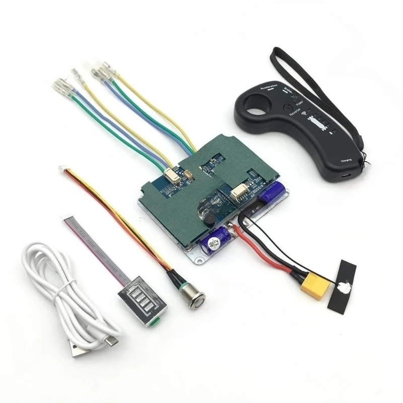 

Electric remote control scooter controller, Zhengxuan wave dual drive wheel hub motor control board belt motor ESC