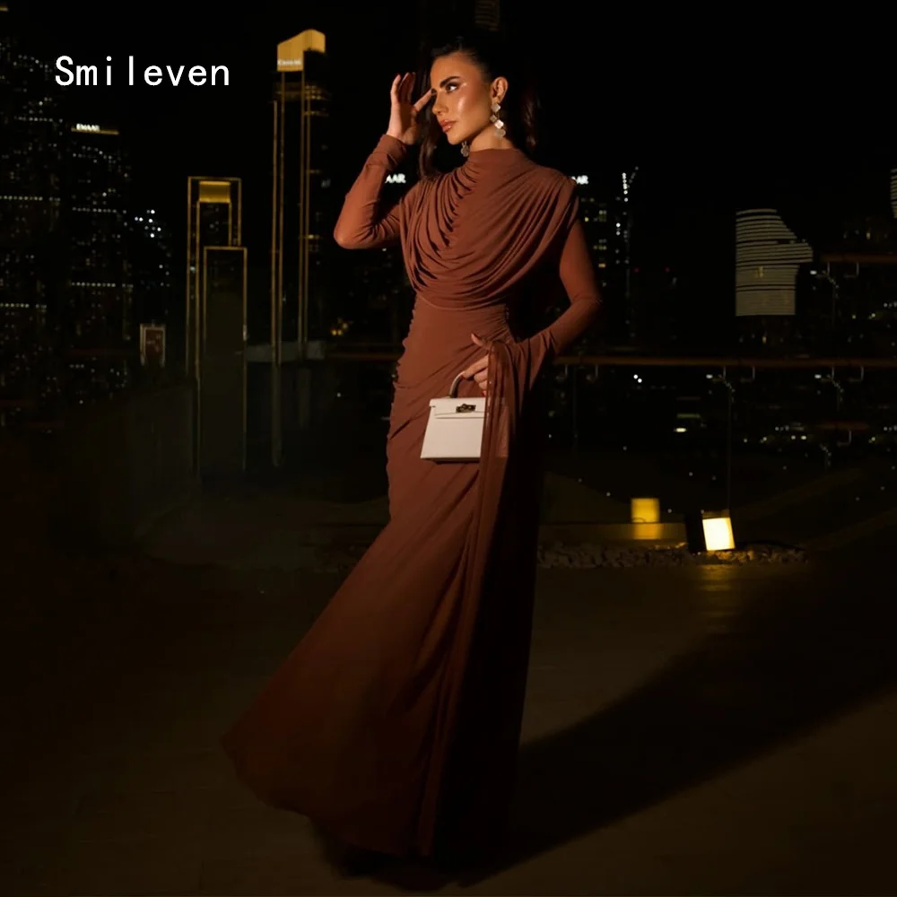 

Smileven Luxury Mermaid Prom Dress Scoop Elegant And Graceful Evening Gowns Elegant Pleat Occasion Dress Customized 2026