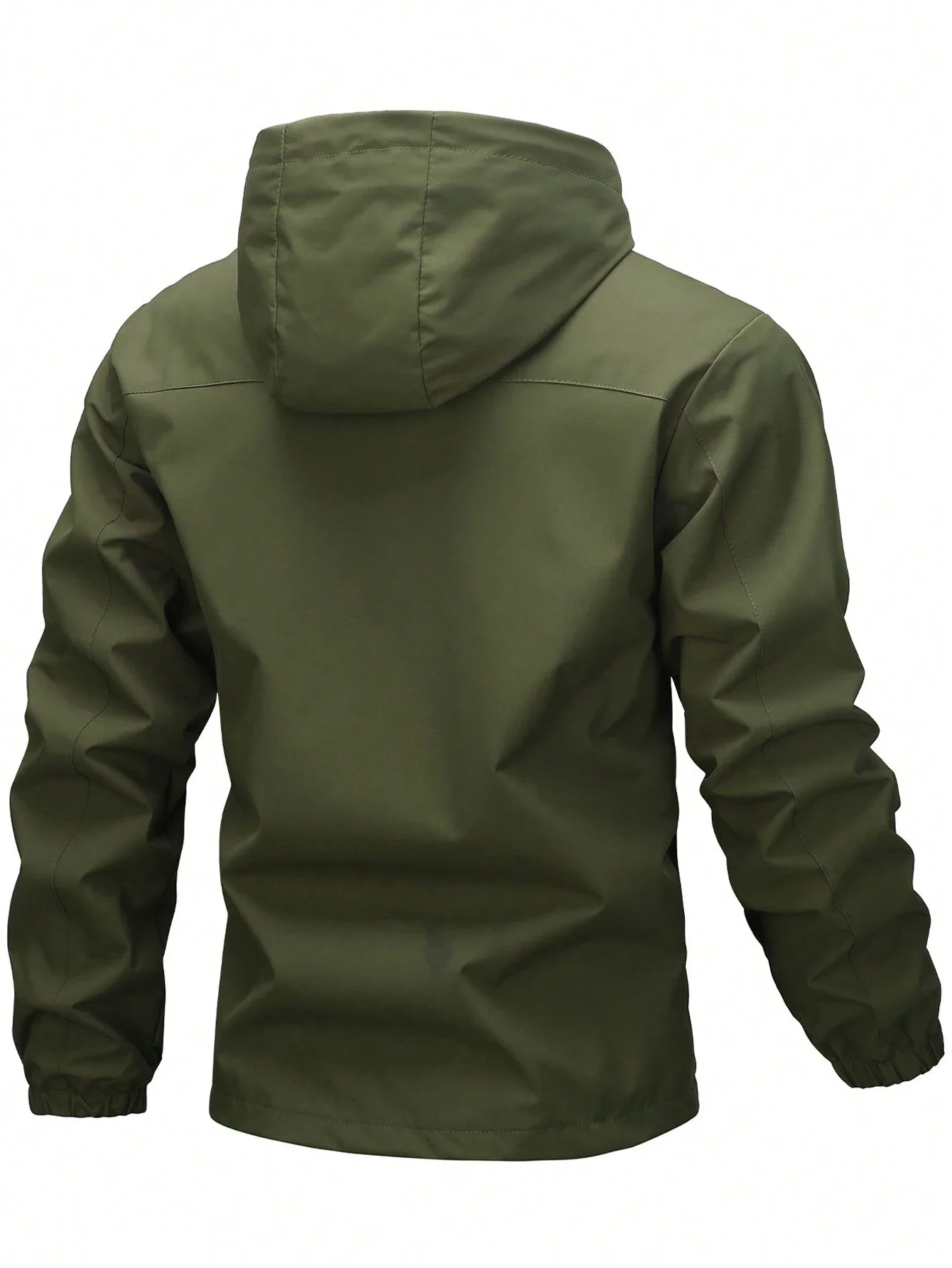 

Мужская ветровка с капюшоном и регулируемым шнурком, мягкая, ветрозащитная, для повседневной носки и занятий спортом