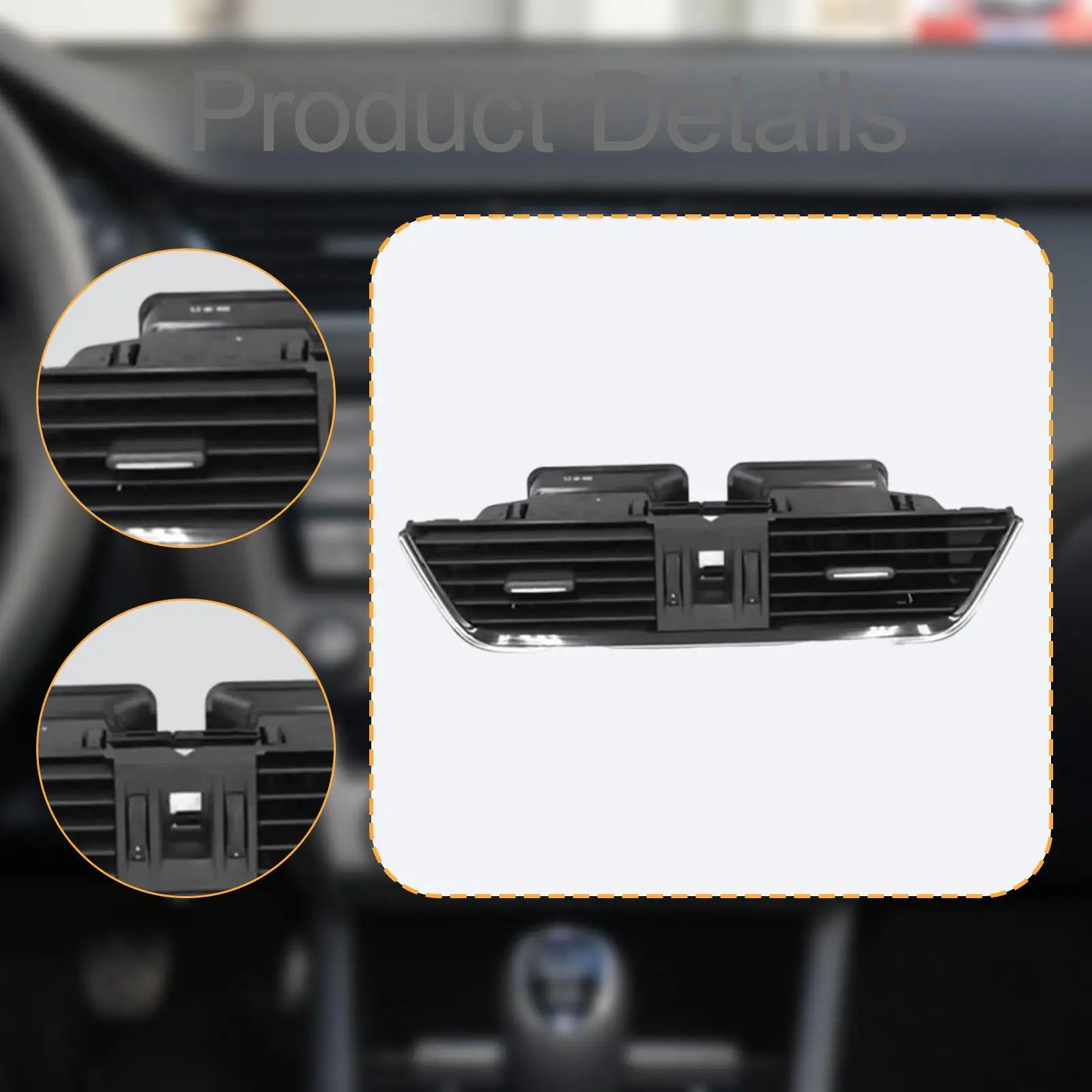 إطار تنفيس وحدة التحكم المركزية ملحقات السيارات غطاء فتحة التهوية ديكور فتحة التهوية لسكودا اوكتافيا 2015-2020 5ed82095