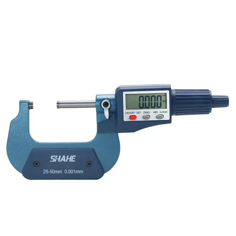 SHAHE 25-50 mm Digital Outside Micrometer 0.001mm Electronic Digital Micrometer Caliper Tools