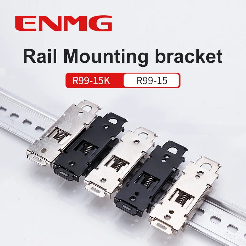 

ENMG 304 35MM Solid State Relay Thermal Base 35mm Rail Bracket Fixing Bracket R99-15K Rail Fixing Clip electrophoresis Stainless