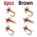 6pcs Brown