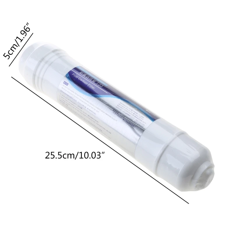 Cartuchos filtro água com carbono ativado por t33, removedor cheiro 10 polegadas, envio direto