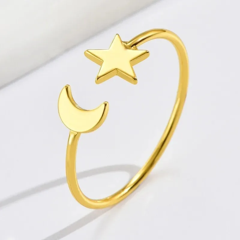 1-24PCS Fashion Alloy Moon Star Napkin Rings Gold Metal Table Decor for Ramadan Eid Islamic Party Banquet Kitchen Home Use