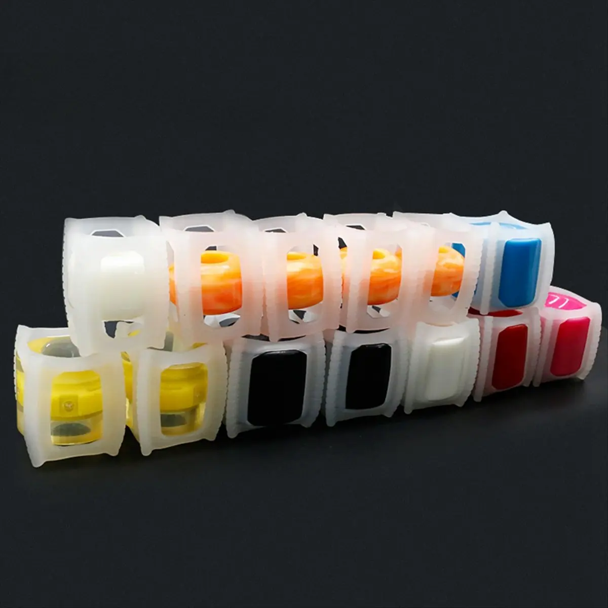 A89X Landing Skateboarding Accessory Trainer Protection Skateboard Wheel Cover Wheel Lock Assisted Skateboard Trainer White