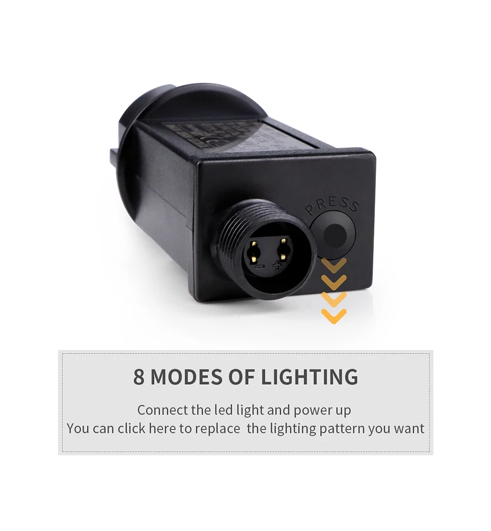 Guirnalda de luces Led de 10M, 20M, 30M, 50M, 100M, impermeable, decoración navideña al aire libre, luz de hadas para pa