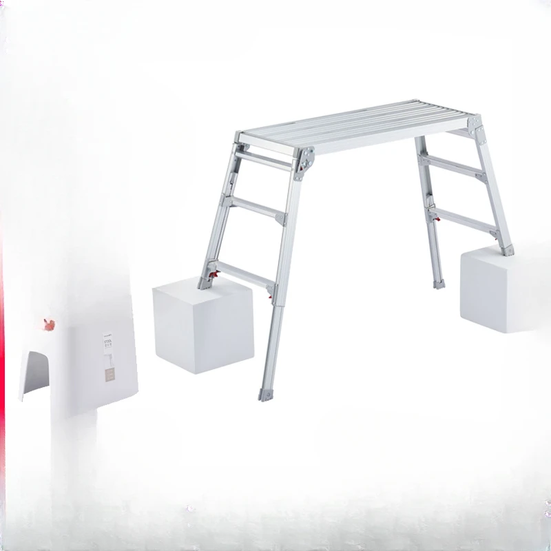 

Household folding stool telescopic lifting widening mobile engineering ladder aluminum alloy ladder DRSW