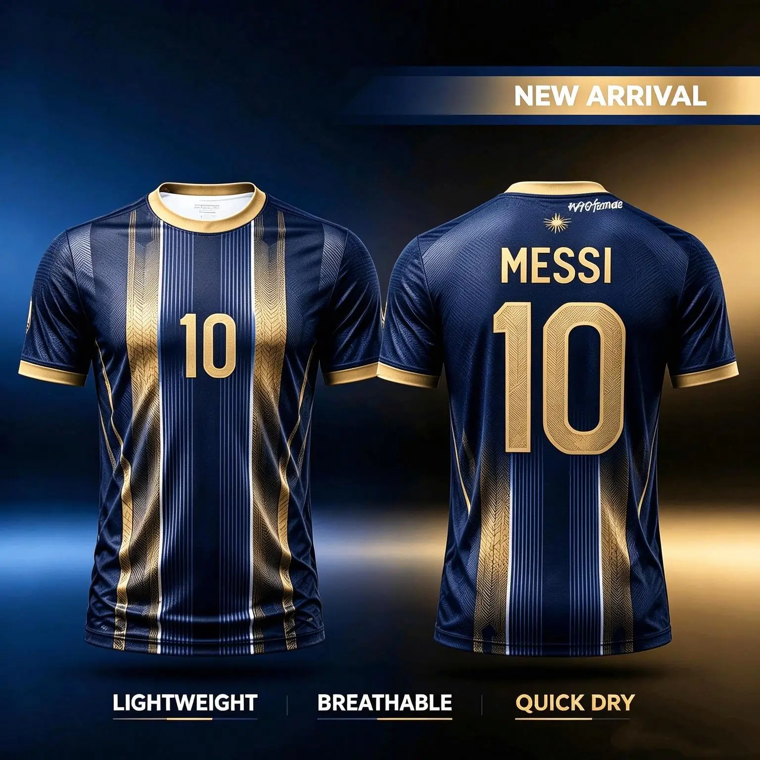 2027 Messi Soccer Fan Jersey Special Souvenir Edition Breathable Quick Dry Daily Outdoor Football Shirt Kids Adults Sports Tee