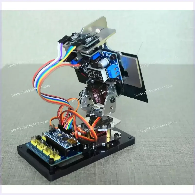 Solar Tracker DIY Kit with Light-Seeking Radar, Ideal for Renewable Energy Projects