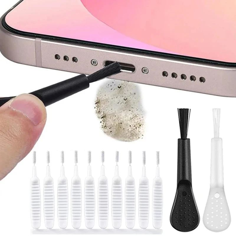 Cleaning Brush Charging Port Dust Plug for iPhone Cleaning Brush Shower Head Water Outlet Brush Headphone Keyboard Cleaning Tool