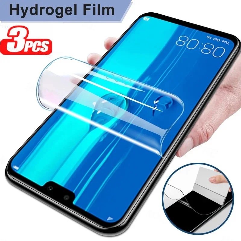 3Pcs Hydrogel Film for Huawei P Smart 2018 Z S Plus Pro 2019 2020 2021 Screen Protector Protective film