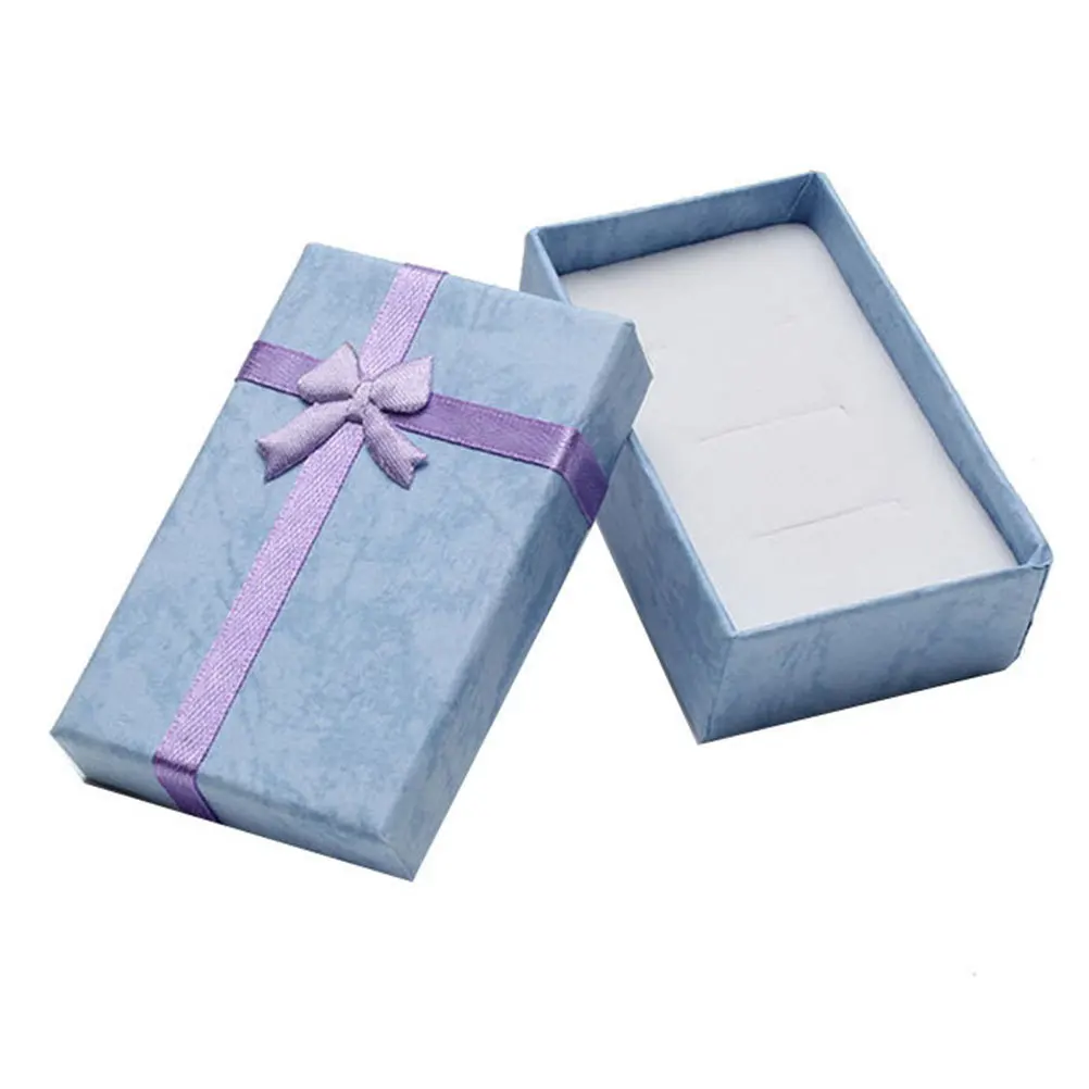 

6Pcs Bowknot Jewelry Gift Boxes Small Cardboard Storage Boxes for Earrings Rings Necklaces Jewelry Wrapping Box for Gift Packing