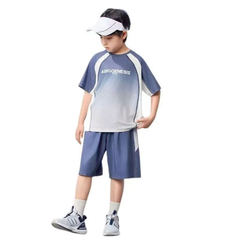 مجموعة ملابس رياضية ملابس منزلية للأطفال أزياء أطفال أولادي شورت علوي للأولاد سويت شيرت للأطفال الصغار صيفي 4 سنوات طقم تي شيرت للأطفال #6