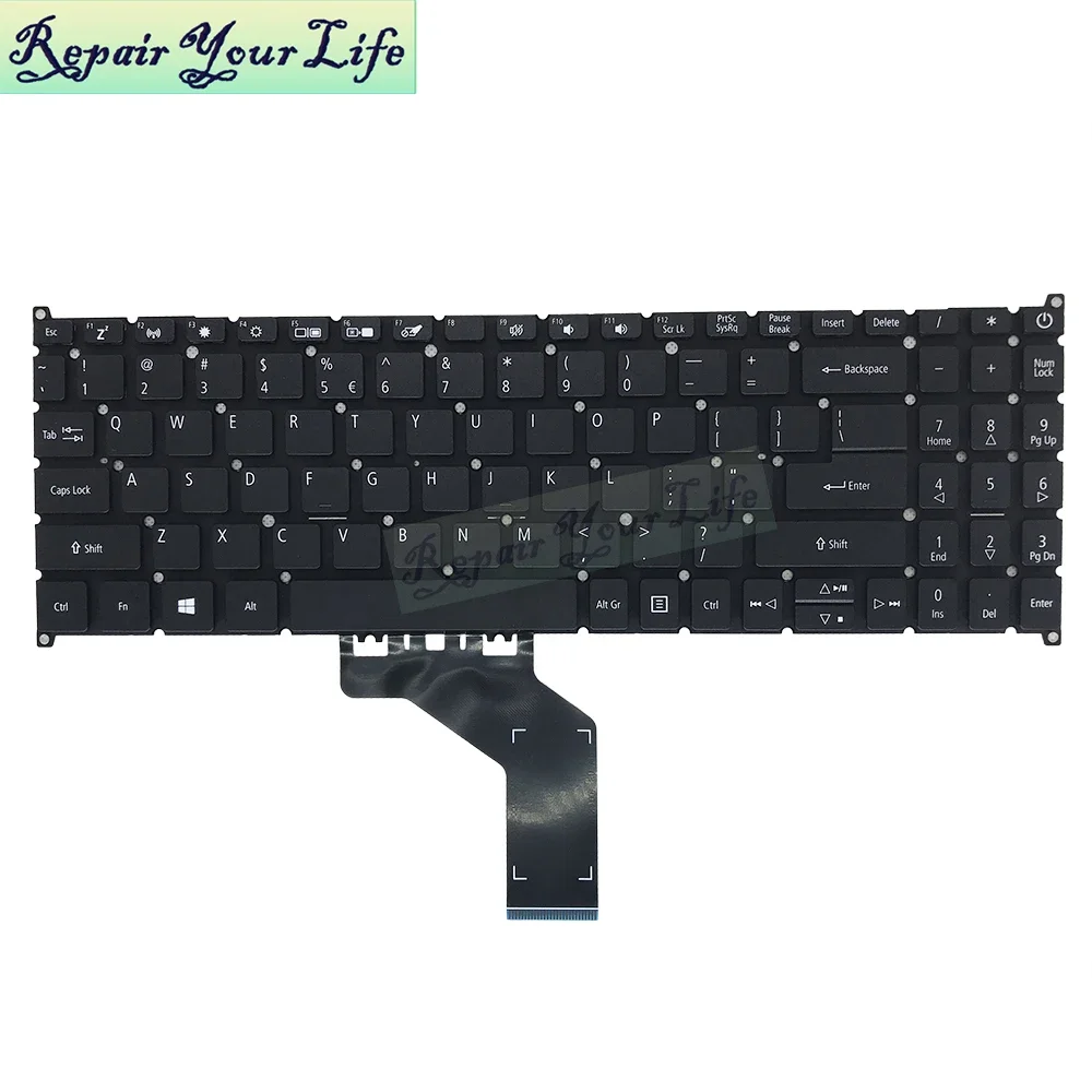 US UA UKR CH Spanish Keyboard for Acer TravelMate N19Q8 P2 P215-51 P215-51G P215-52 52G P215-53 53G English Chinese Ukrainian