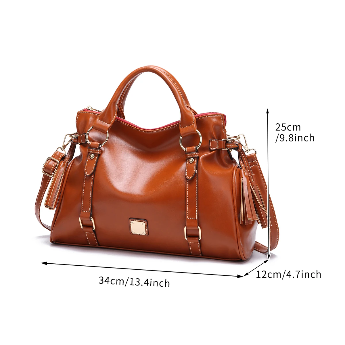 Soft Leather Retro Fashion Handbag Women\'s Bag Purse