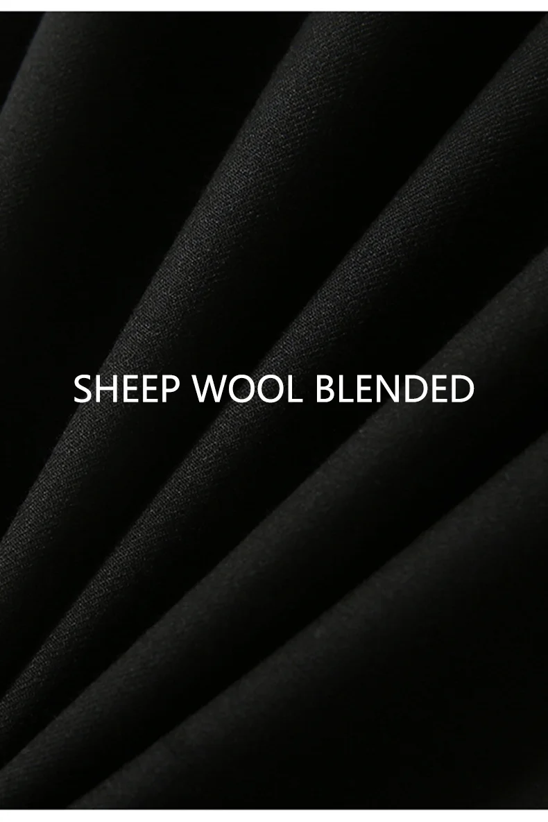 BirdTree, 49.7%Sheep Wool Elegant Skirts, Women's High Waist, Double Side Woolen, Fashion OL Skirt, 2024 Autumn Winter B49401QM