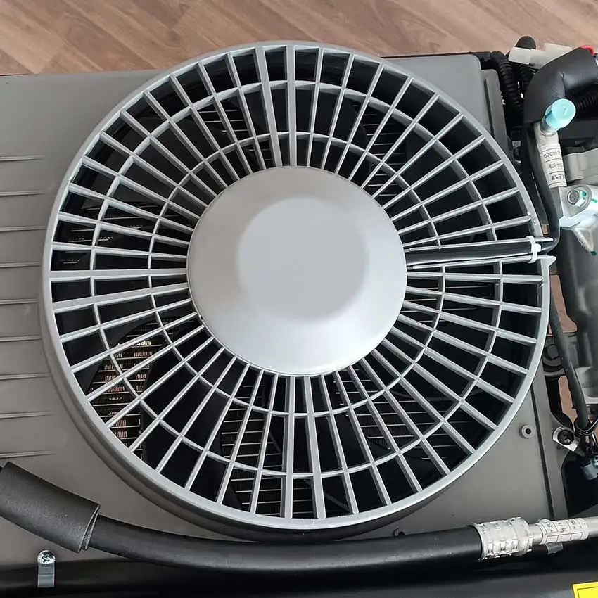 الكل في واحد بطارية السيارة على السطح 12 فولت 24 فولت مكيف هواء نظام مكيف هواء السيارة لمقصورة الشاحنة #5