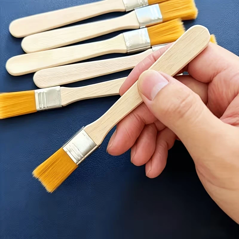 Paint Brushes Set Nylon Soft Bristle Wooden Handle Brushes for Watercolor Oil Painting Drawing Dusting Cleaning Tools Wholesale