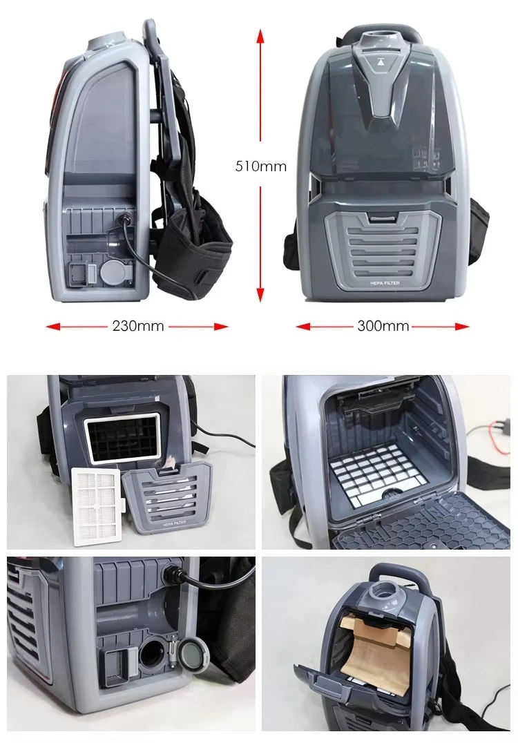مكنسة كهربائية JB61 Big Power Backpack مع خزان سعة 5 لتر