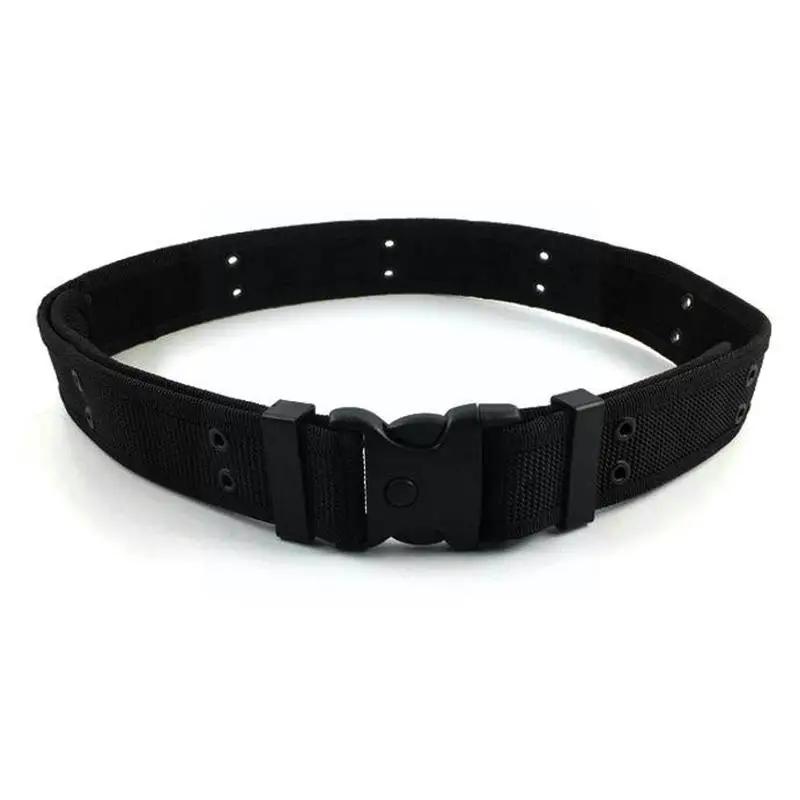 Black Outdoor Safety Training Belt Adjustable Multifunctional Lock Quick Tactical Armed Release Safety Belt