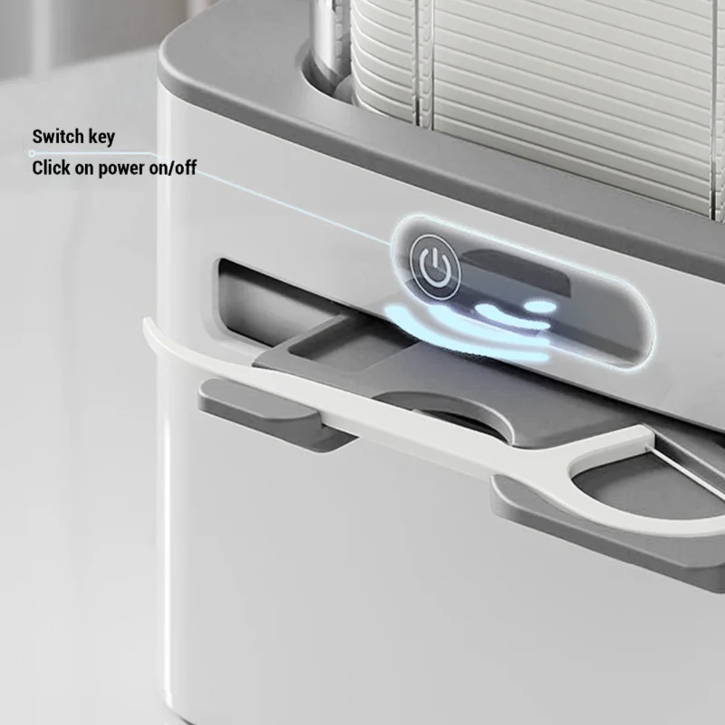 Automatic Floss Pick Dispenser Infrared Sensing Auto Electric Dispensing Floss Holder With 100 Flossers